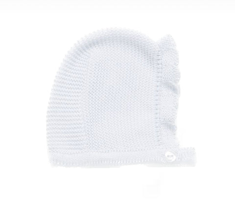 Gorro tejido blanco