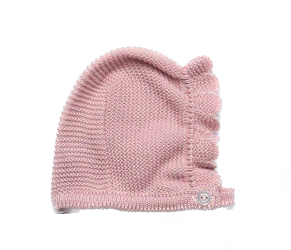 Gorro tejido rosa