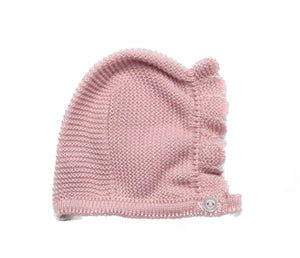 Gorro tejido rosa