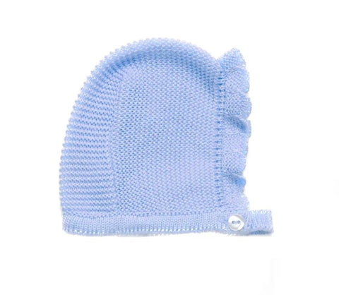 Gorro tejido celeste